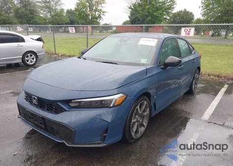 2025 Honda Civic Hybrid Sport/Sport Touring из США, поврежденный, VIN 2HGFE4F82SH300137